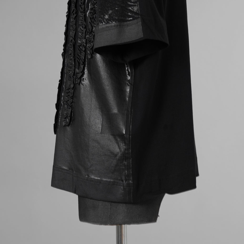TAAKK ターク / 美品 25AW RUFFLE PRINT T-SHIRTS 半袖Ｔシャツ / TA25AW-JR092 / size 2 (BLACK) 352171-in-ue