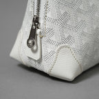 GOYARD ゴヤール / 美品 ヴァンドーム コスメティックポーチ 化粧ポーチ トラベルポーチ ポシェット / WHITE アクセサリー