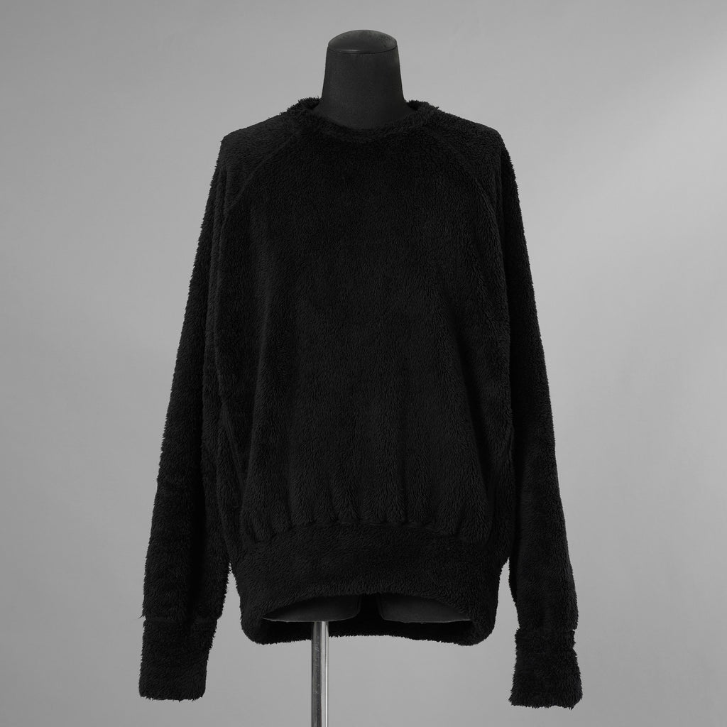 N/07 エヌゼロナナ / 24AW BOA FLEECE LOOSEY TOP ボアトップス 長袖ニット / L0-LT-001 / size ONE (BLACK) 352173-uen