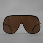 Rick Owens リックオウエンス / 美品 MASK BLACK-BROWN シールドサングラス アクセサリー / 157-116 / BLACK × BROWN