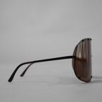 Rick Owens リックオウエンス / 美品 MASK BLACK-BROWN シールドサングラス アクセサリー / 157-116 / BLACK × BROWN
