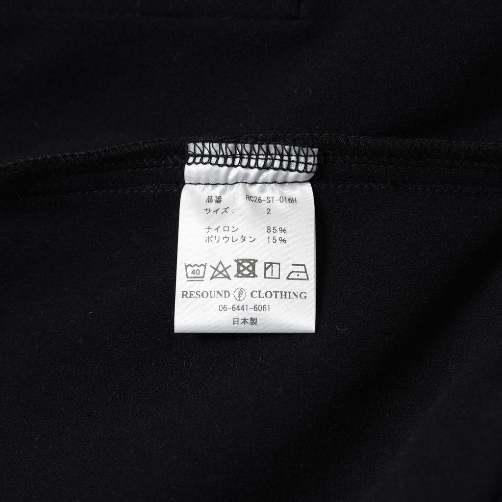 RESOUND CLOSING リサウンドクロージング / 美品 22AW CHRIS EASY HEAT PANTS イージーパンツ / RC26-ST-016H / size 2 (BLACK) 123062-alm