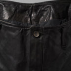 未使用 incarnation インカネーション /  23AW HORSE LEATHER PANTS オーバーロック ホースレザーパンツ ボトムス / size S (BLACK）