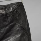 未使用 incarnation インカネーション /  23AW HORSE LEATHER PANTS オーバーロック ホースレザーパンツ ボトムス / size S (BLACK）