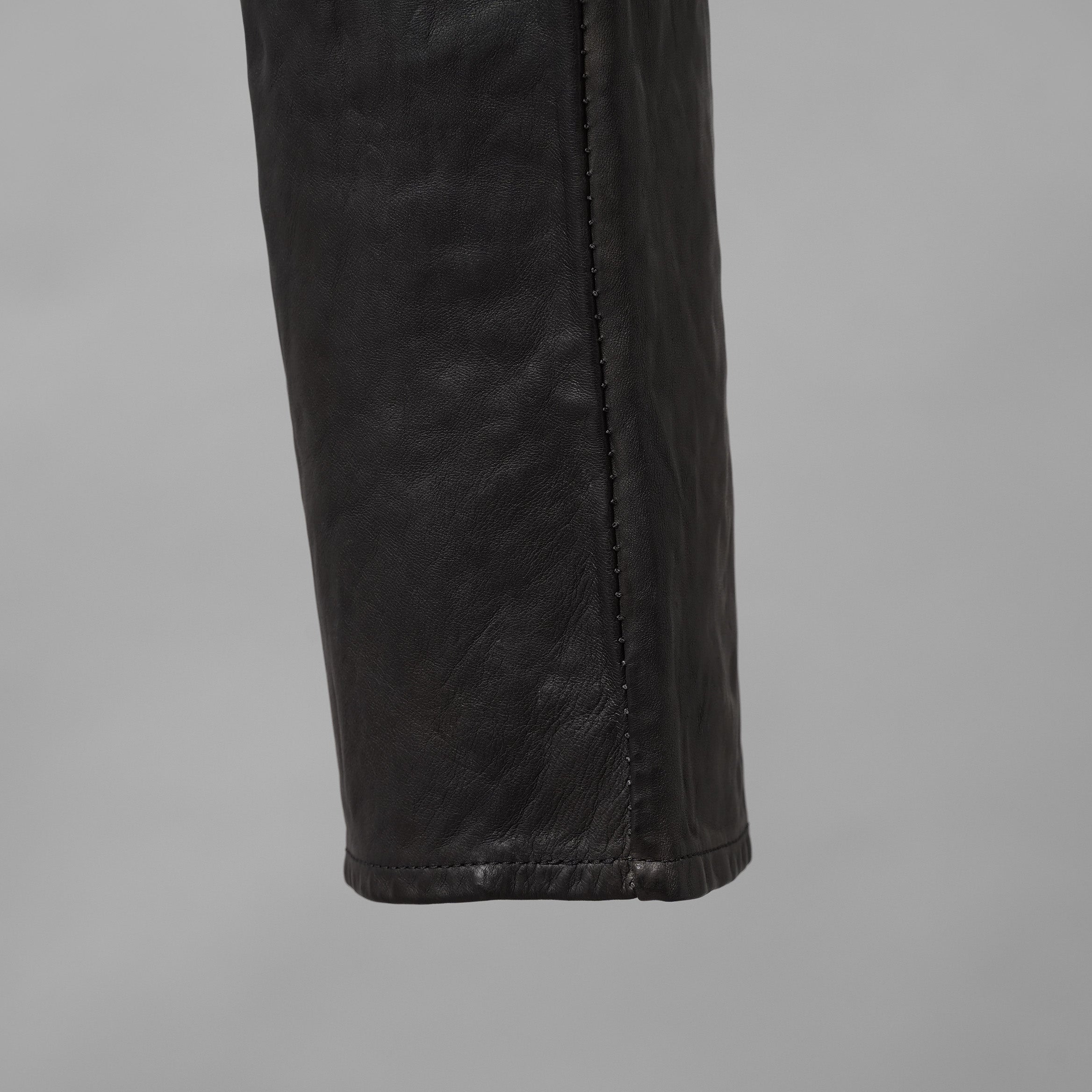 未使用 incarnation インカネーション /  23AW HORSE LEATHER PANTS オーバーロック ホースレザーパンツ ボトムス / size S (BLACK）