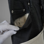 RICK OWENS DRKSHDW リック オウエンス ダークシャドウ / 22SS COMBO TYRONE CUT コンボ タイロンカット コーティング スキニー パンツ / DU01B7364-SCOMW1 / size 30 (NATURAL × BLACK)  352174-in-ue