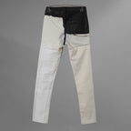 RICK OWENS DRKSHDW リック オウエンス ダークシャドウ / 22SS COMBO TYRONE CUT コンボ タイロンカット コーティング スキニー パンツ / DU01B7364-SCOMW1 / size 30 (NATURAL × BLACK)  352174-in-ue
