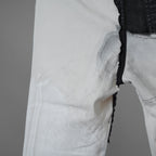 RICK OWENS DRKSHDW リック オウエンス ダークシャドウ / 22SS COMBO TYRONE CUT コンボ タイロンカット コーティング スキニー パンツ / DU01B7364-SCOMW1 / size 30 (NATURAL × BLACK)  352174-in-ue