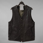 incarnation インカネーション / 24SS 新型 Horse Leather Vest 5B レザーベスト / 11-2247 / size S (DARK BROWN)