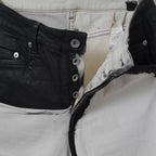 RICK OWENS DRKSHDW リック オウエンス ダークシャドウ / 22SS COMBO TYRONE CUT コンボ タイロンカット コーティング スキニー パンツ / DU01B7364-SCOMW1 / size 30 (NATURAL × BLACK)  352174-in-ue