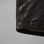 incarnation インカネーション / 24SS 新型 Horse Leather Vest 5B レザーベスト / 11-2247 / size S (DARK BROWN)
