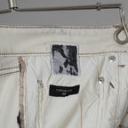 RICK OWENS DRKSHDW リック オウエンス ダークシャドウ / 22SS COMBO TYRONE CUT コンボ タイロンカット コーティング スキニー パンツ / DU01B7364-SCOMW1 / size 30 (NATURAL × BLACK)  352174-in-ue