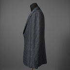 FENDI フェンディ / 23AW 美品 FFロゴ (ズッカ柄) ジャカードファブリック ジャケット / FJ0768APOK / size 48 (BLUE GREY) テーラード ブレザー