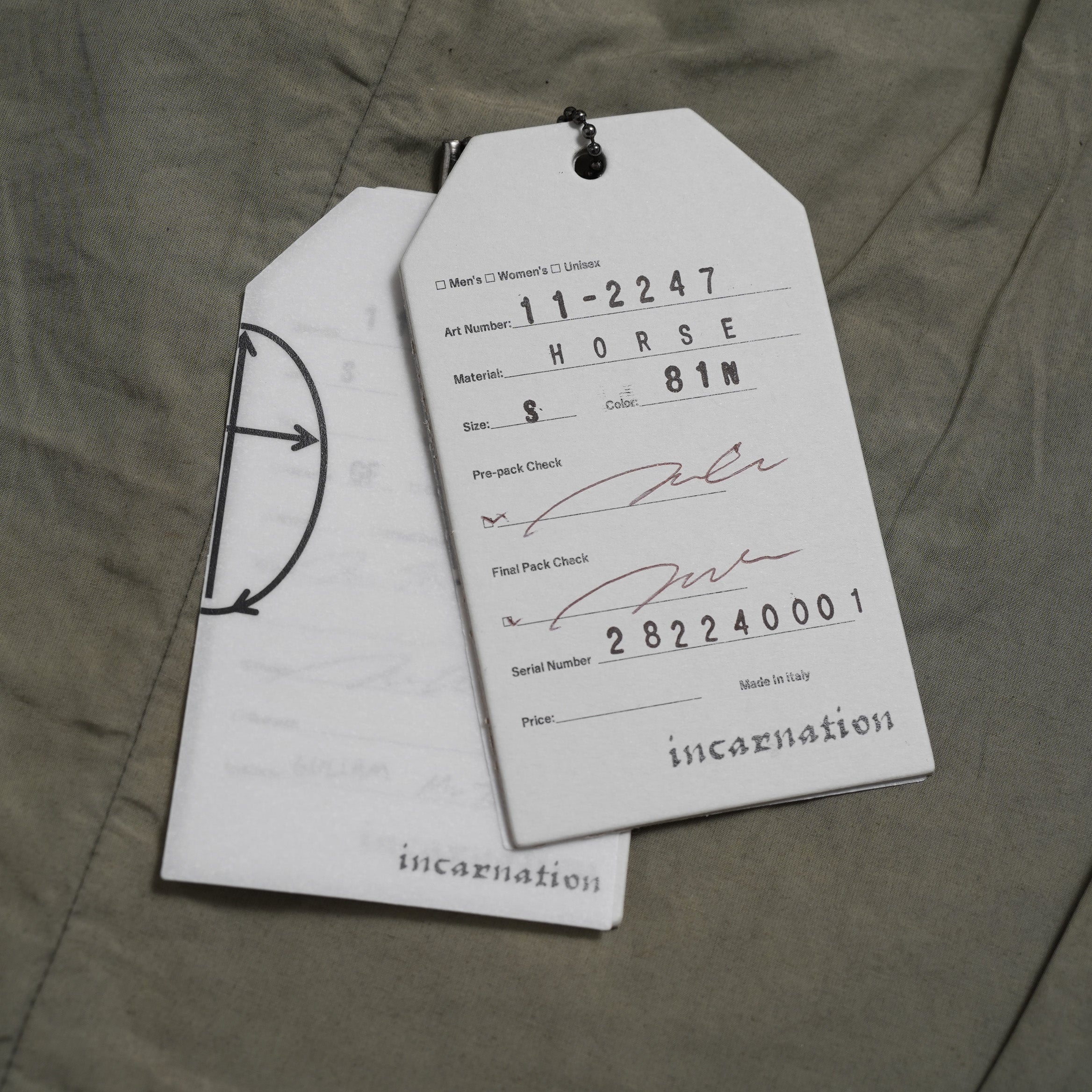 incarnation インカネーション / 24SS 新型 Horse Leather Vest 5B レザーベスト / 11-2247 / size S (DARK BROWN)
