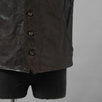 incarnation インカネーション / 24SS 新型 Horse Leather Vest 5B レザーベスト / 11-2247 / size S (DARK BROWN)