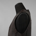 incarnation インカネーション / 24SS 新型 Horse Leather Vest 5B レザーベスト / 11-2247 / size S (DARK BROWN)