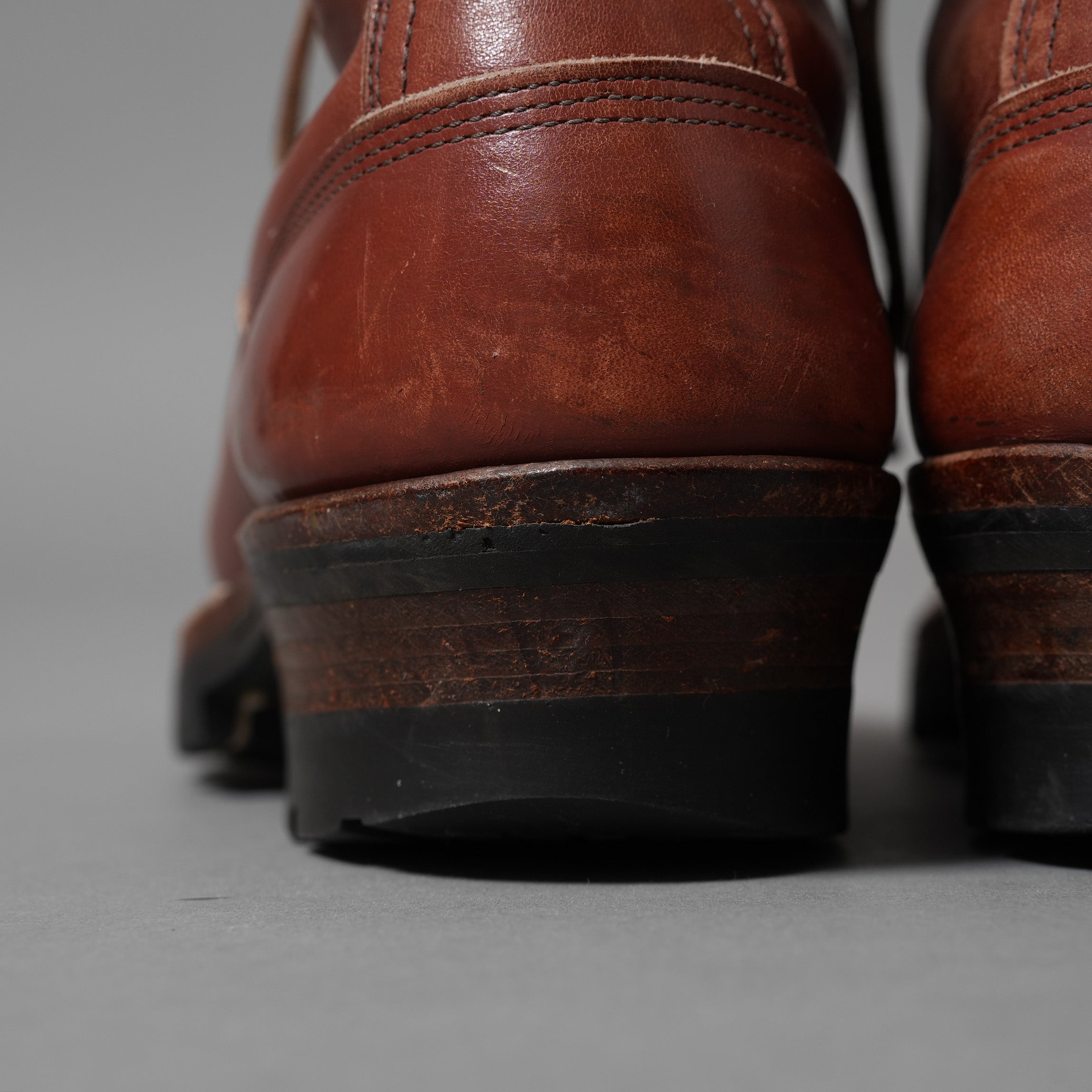 WHITE'S BOOTS ホワイツ ブーツ / 旧ロゴ スモークジャンパー ダブルステッチ / vibram 100 ソール アメリカ製 / size 8EE (BROWN) ワークブーツ レースアップブーツ シューズ