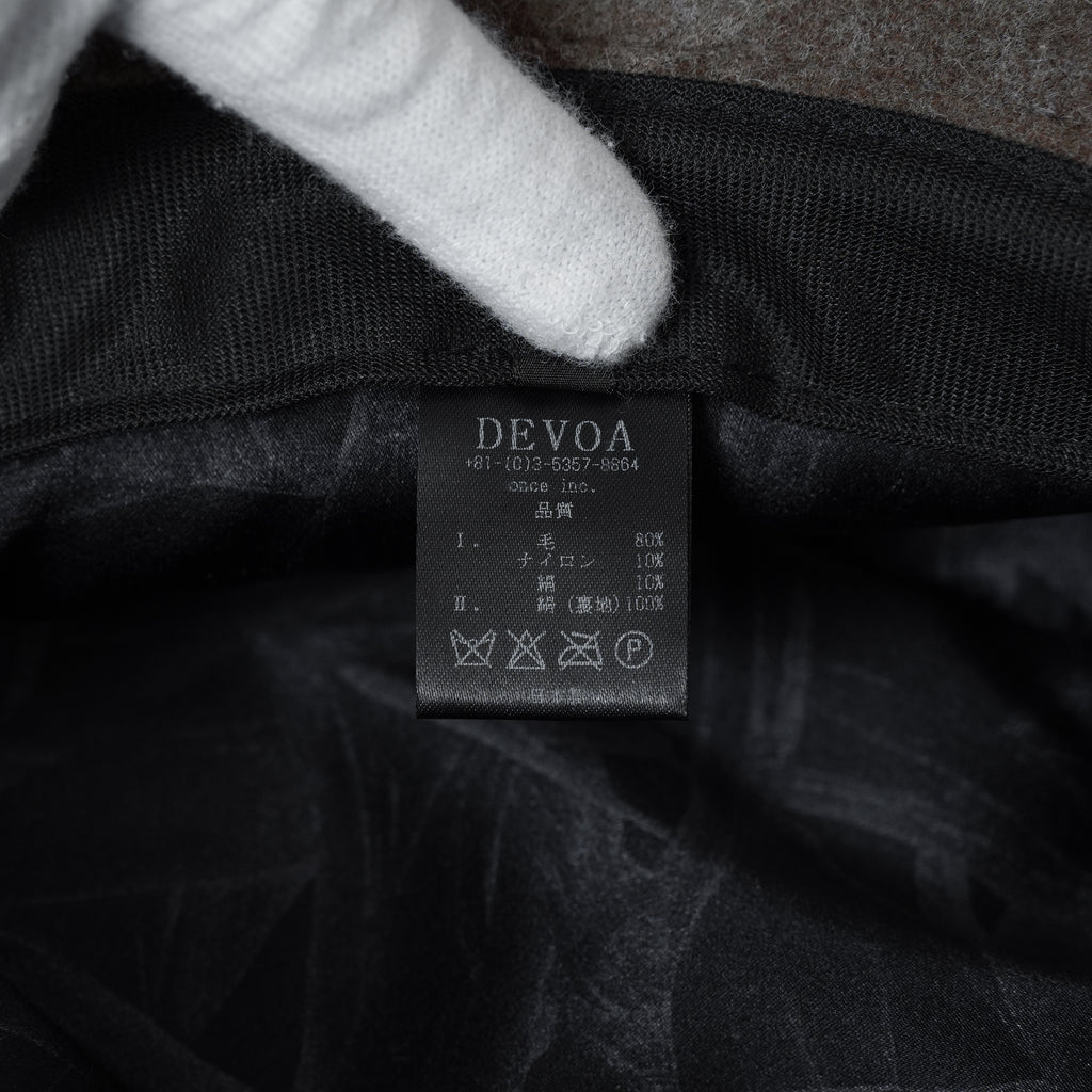 DEVOA デヴォア / 24AW 美品 ウールメルトン バケットハット / size 1 (BROWN)  123064-alm  アクセサリー