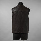 incarnation インカネーション / 24SS 新型 Horse Leather Vest 5B レザーベスト / 11-2247 / size S (DARK BROWN)