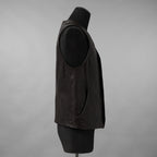 incarnation インカネーション / 24SS 新型 Horse Leather Vest 5B レザーベスト / 11-2247 / size S (DARK BROWN)
