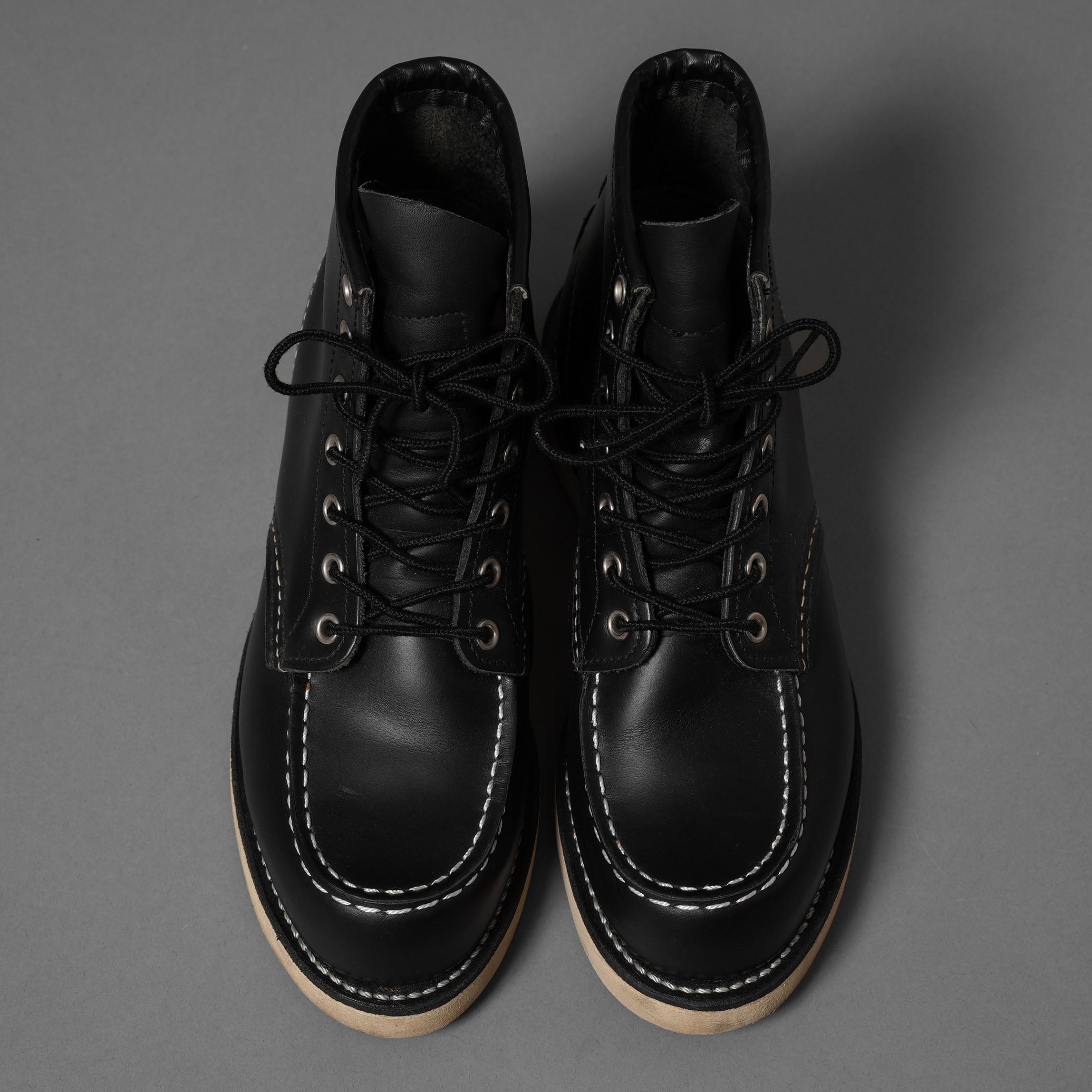 RED WING レッドウィング / 日本限定 8179 犬タグ クラシックモック ブーツ / 6インチ / vibram ソール アメリカ製 / size 6E (BLACK) ワークブーツ レースアップブーツ シューズ