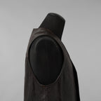 incarnation インカネーション / 24SS 新型 Horse Leather Vest 5B レザーベスト / 11-2247 / size S (DARK BROWN)