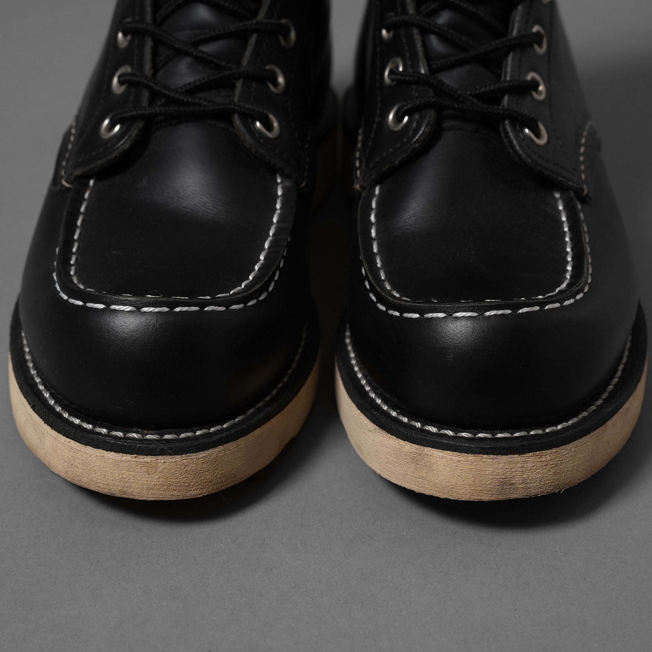 RED WING レッドウィング / 日本限定 8179 犬タグ クラシックモック ブーツ / 6インチ / vibram ソール アメリカ製 / size 6E (BLACK) ワークブーツ レースアップブーツ シューズ