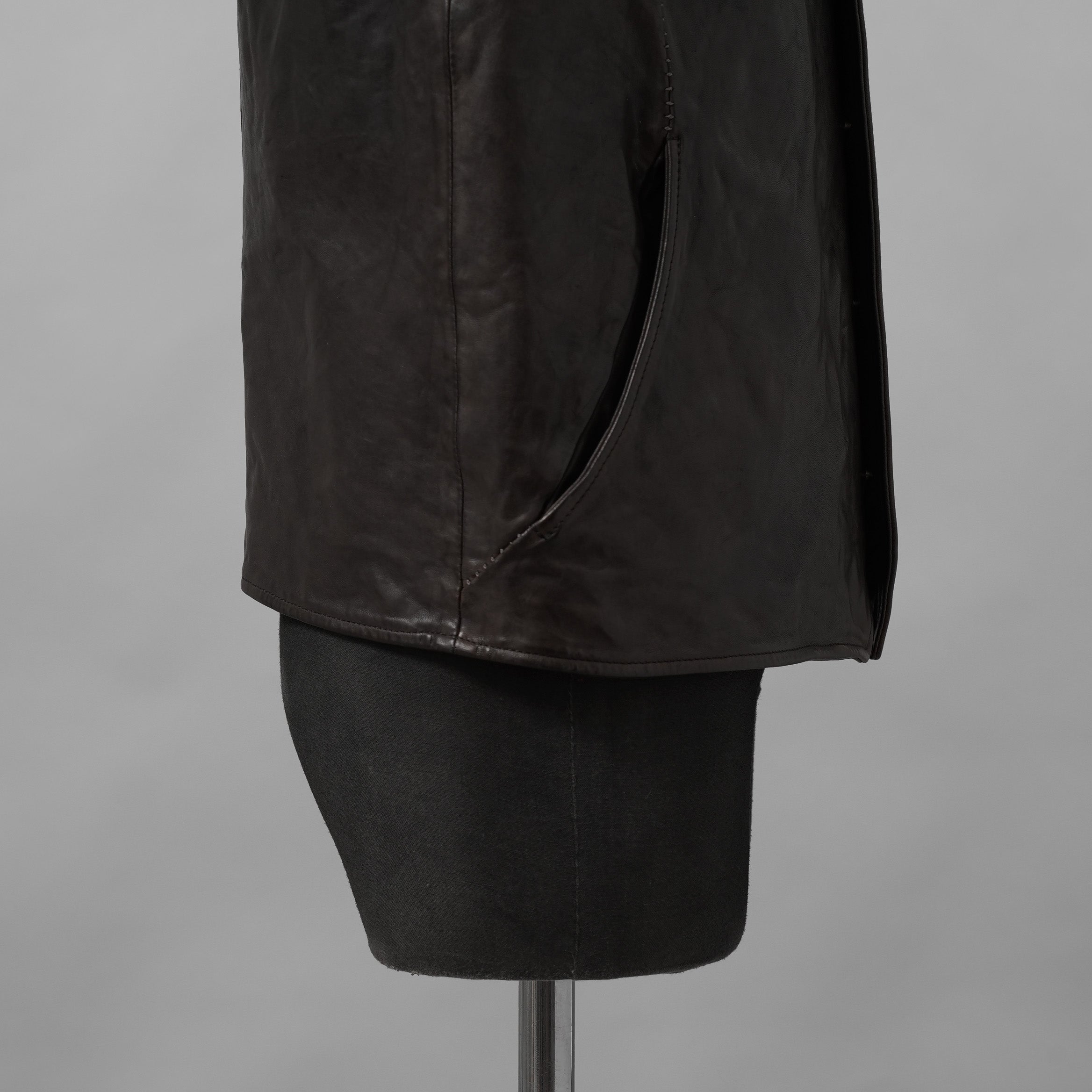incarnation インカネーション / 24SS 新型 Horse Leather Vest 5B レザーベスト / 11-2247 / size S (DARK BROWN)