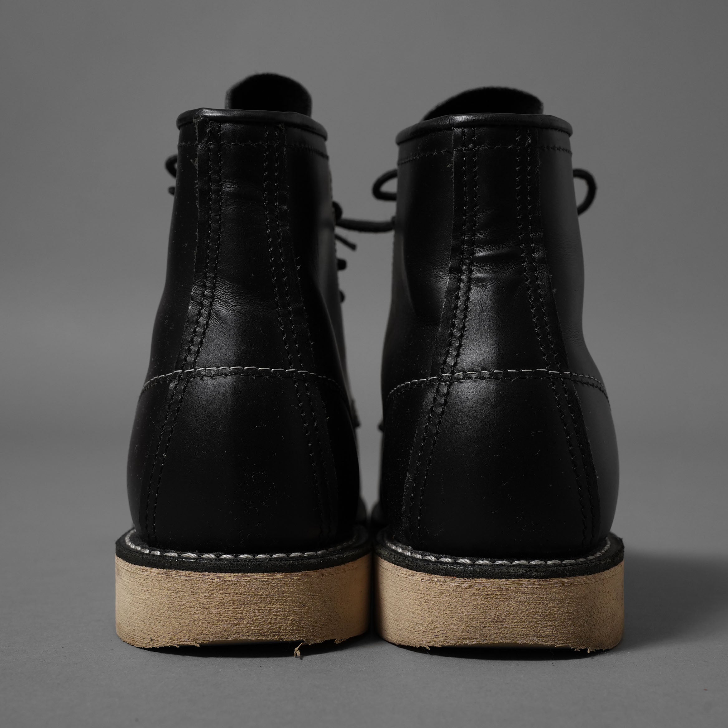 RED WING レッドウィング / 日本限定 8179 犬タグ クラシックモック ブーツ / 6インチ / vibram ソール アメリカ製 / size 6E (BLACK) ワークブーツ レースアップブーツ シューズ
