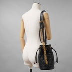 Christian Dior クリスチャンディオール / 美品 24SS バックパック スモール マキシカナージュ カーフスキン バッグ / 01-RU-0214 /  BLACK