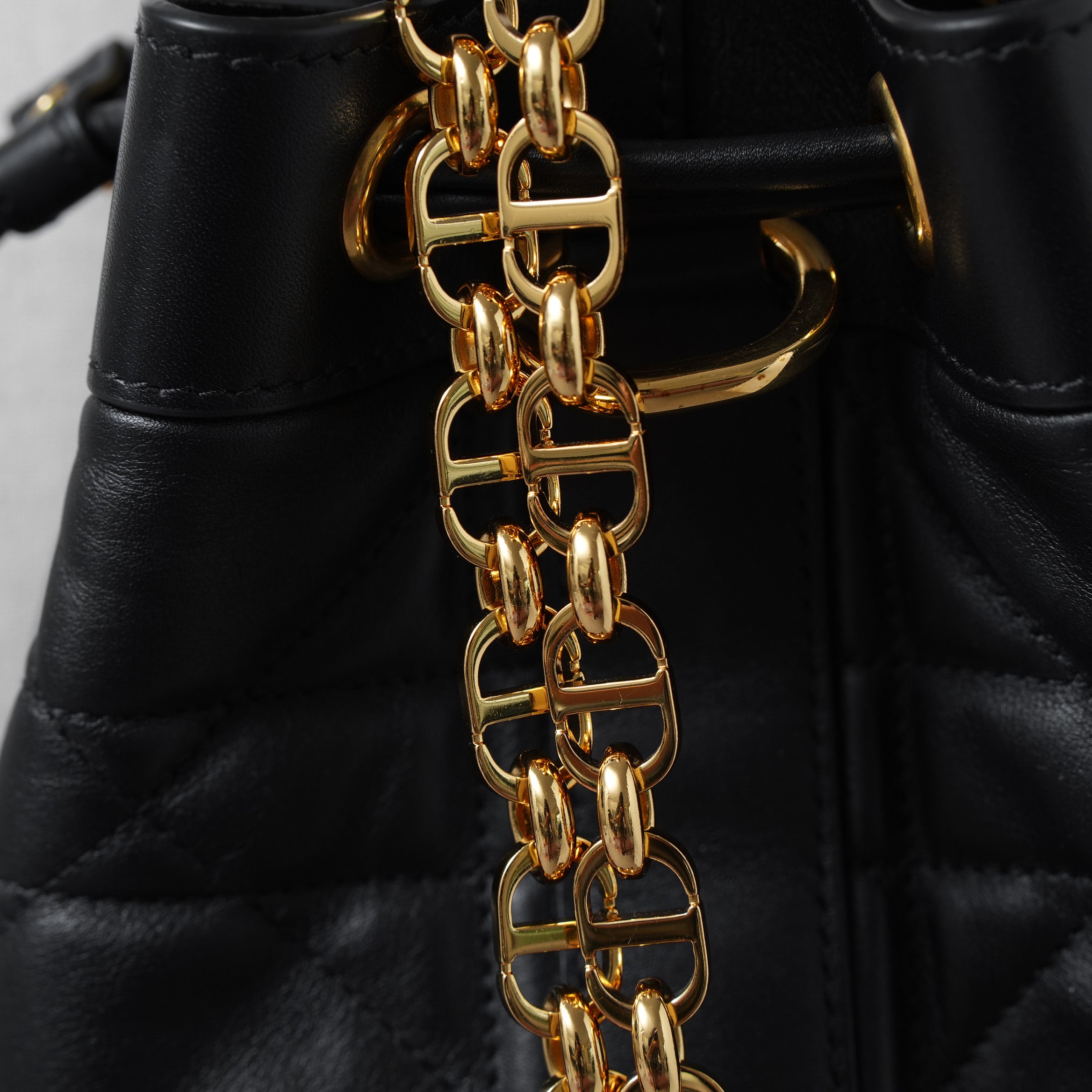 Christian Dior クリスチャンディオール / 美品 24SS バックパック スモール マキシカナージュ カーフスキン バッグ / 01-RU-0214 /  BLACK