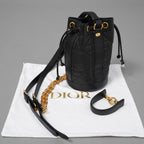 Christian Dior クリスチャンディオール / 美品 24SS バックパック スモール マキシカナージュ カーフスキン バッグ / 01-RU-0214 /  BLACK