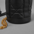 Christian Dior クリスチャンディオール / 美品 24SS バックパック スモール マキシカナージュ カーフスキン バッグ / 01-RU-0214 /  BLACK