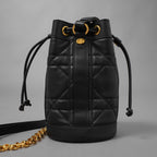 Christian Dior クリスチャンディオール / 美品 24SS バックパック スモール マキシカナージュ カーフスキン バッグ / 01-RU-0214 /  BLACK