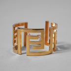 FENDACE フェンダーチェ FENDI x VERSACE コラボ  / 2022年 美品 /  FF ロゴ ブレスレット バングル / 8AH588B08F0CFK / GOLD アクセサリー