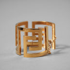 FENDACE フェンダーチェ FENDI x VERSACE コラボ  / 2022年 美品 /  FF ロゴ ブレスレット バングル / 8AH588B08F0CFK / GOLD アクセサリー