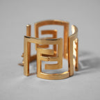 FENDACE フェンダーチェ FENDI x VERSACE コラボ  / 2022年 美品 /  FF ロゴ ブレスレット バングル / 8AH588B08F0CFK / GOLD アクセサリー