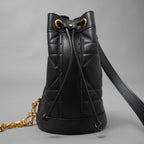 Christian Dior クリスチャンディオール / 美品 24SS バックパック スモール マキシカナージュ カーフスキン バッグ / 01-RU-0214 /  BLACK