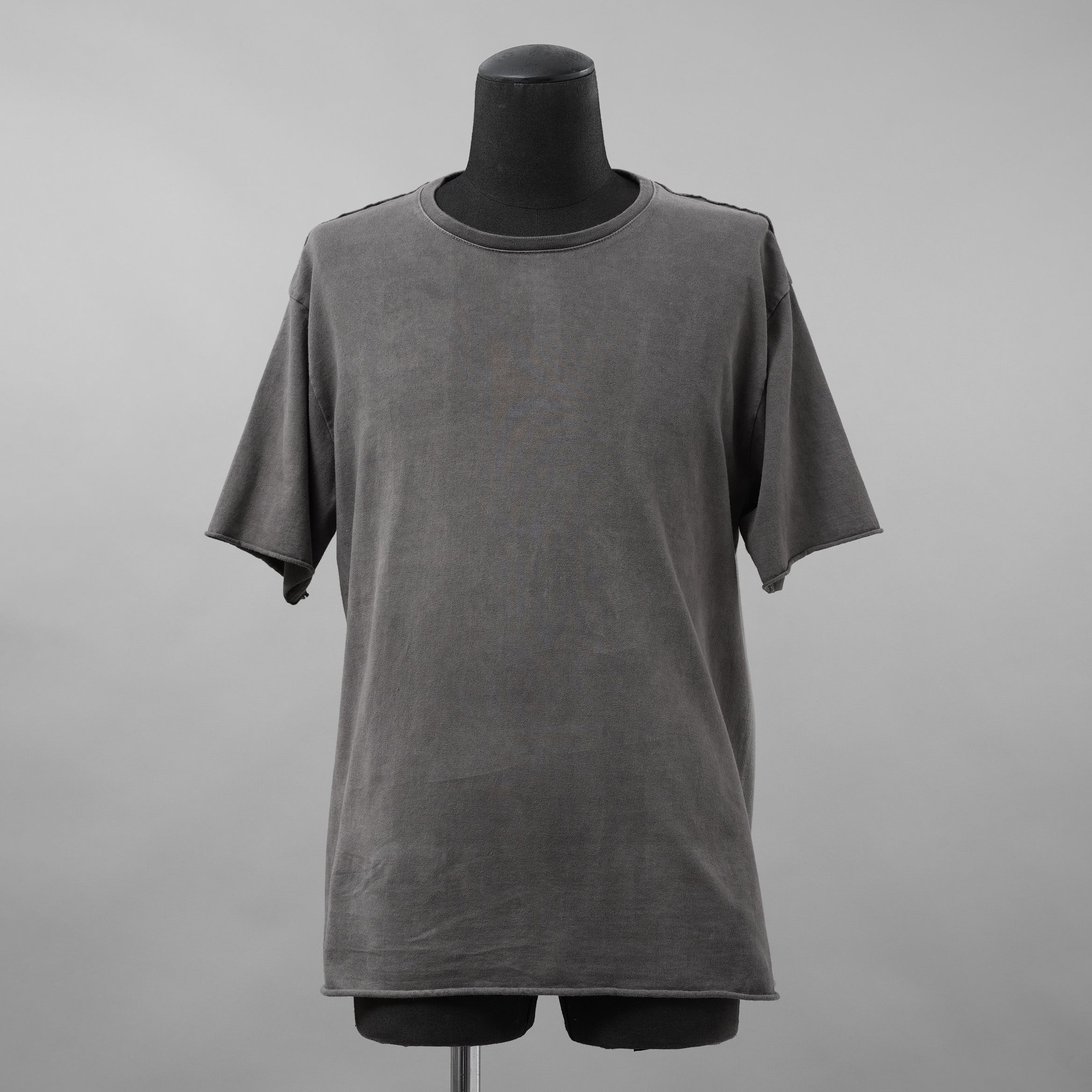 wjk ダヴルジェイケイ / 美品 24SS wide cut-off crew-neck S-S 半袖Tシャツ/ 7327 js01d / size M (GRAY)