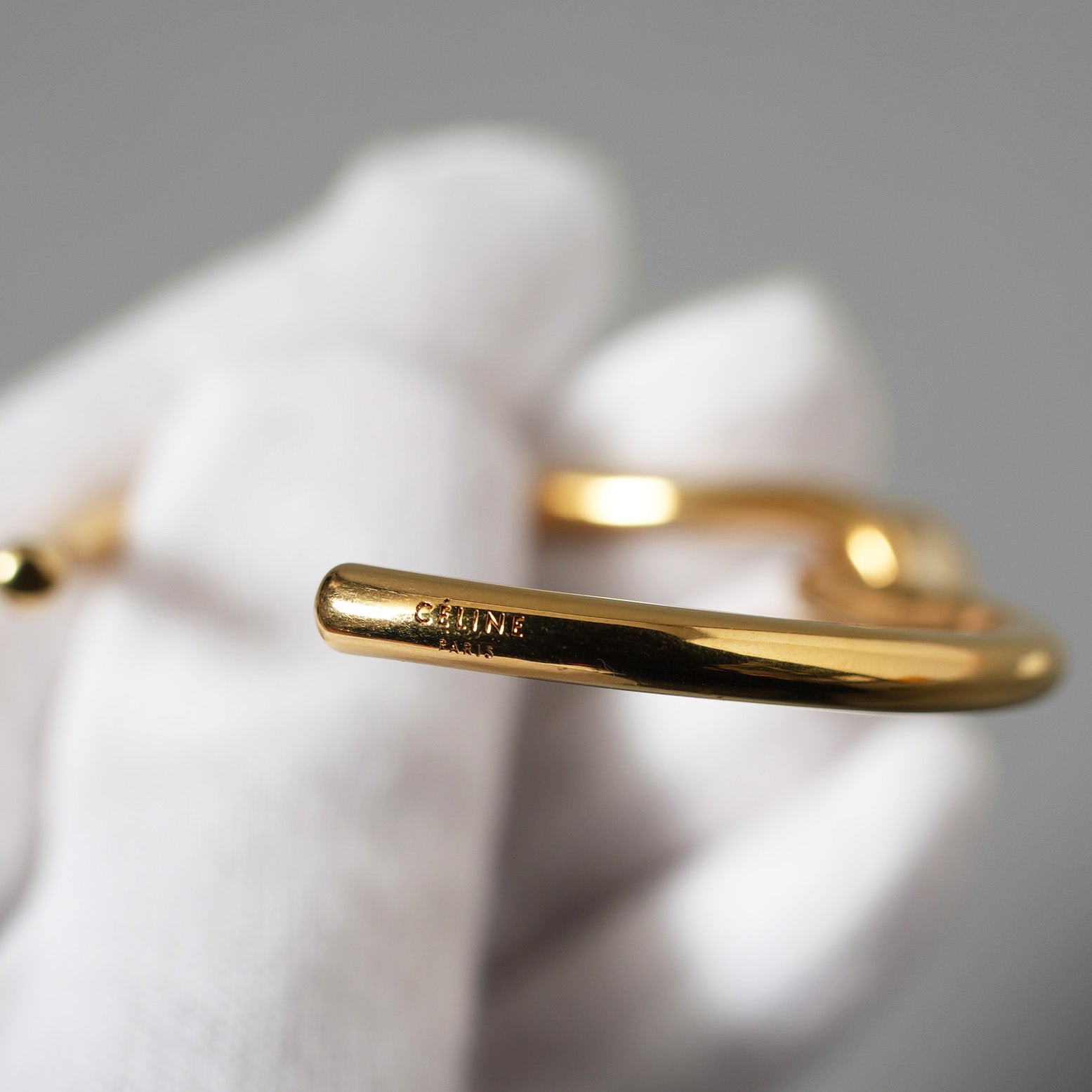 CELINE セリーヌ / ノット パール バングル Knot Pearl Bangle アクセサリー / GOLD