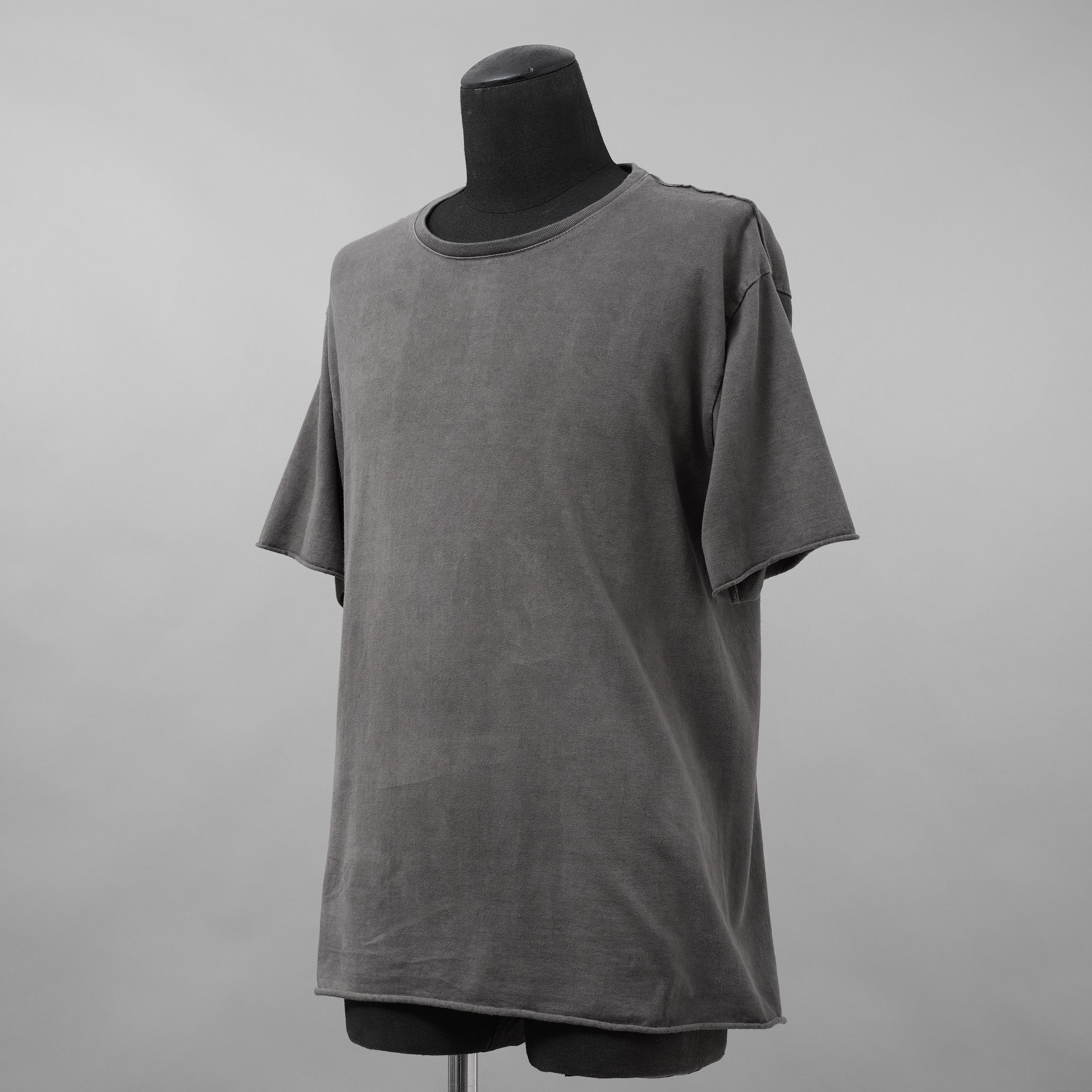 wjk ダヴルジェイケイ / 美品 24SS wide cut-off crew-neck S-S 半袖Tシャツ/ 7327 js01d / size M (GRAY)