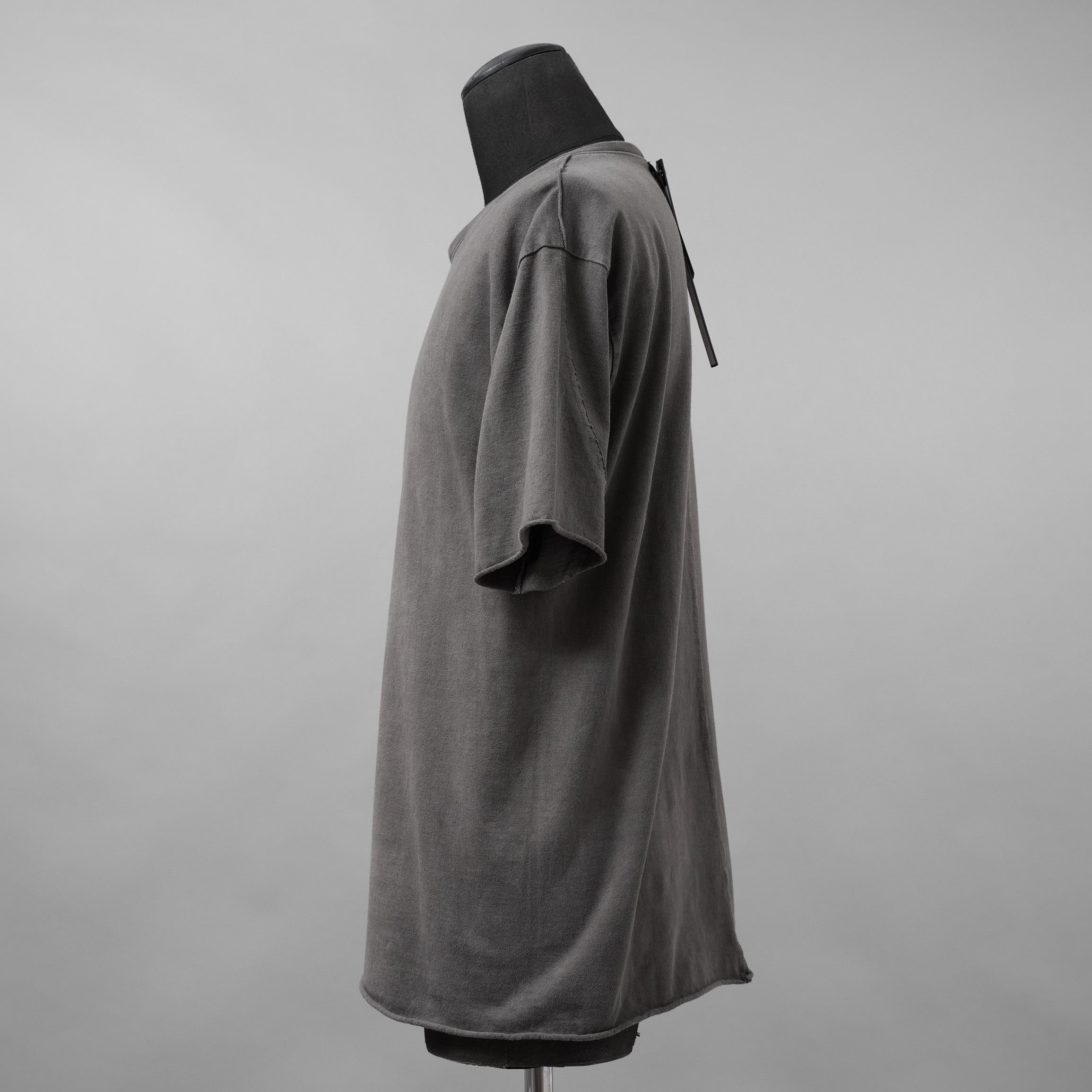 wjk ダヴルジェイケイ / 美品 24SS wide cut-off crew-neck S-S 半袖Tシャツ/ 7327 js01d / size M (GRAY)