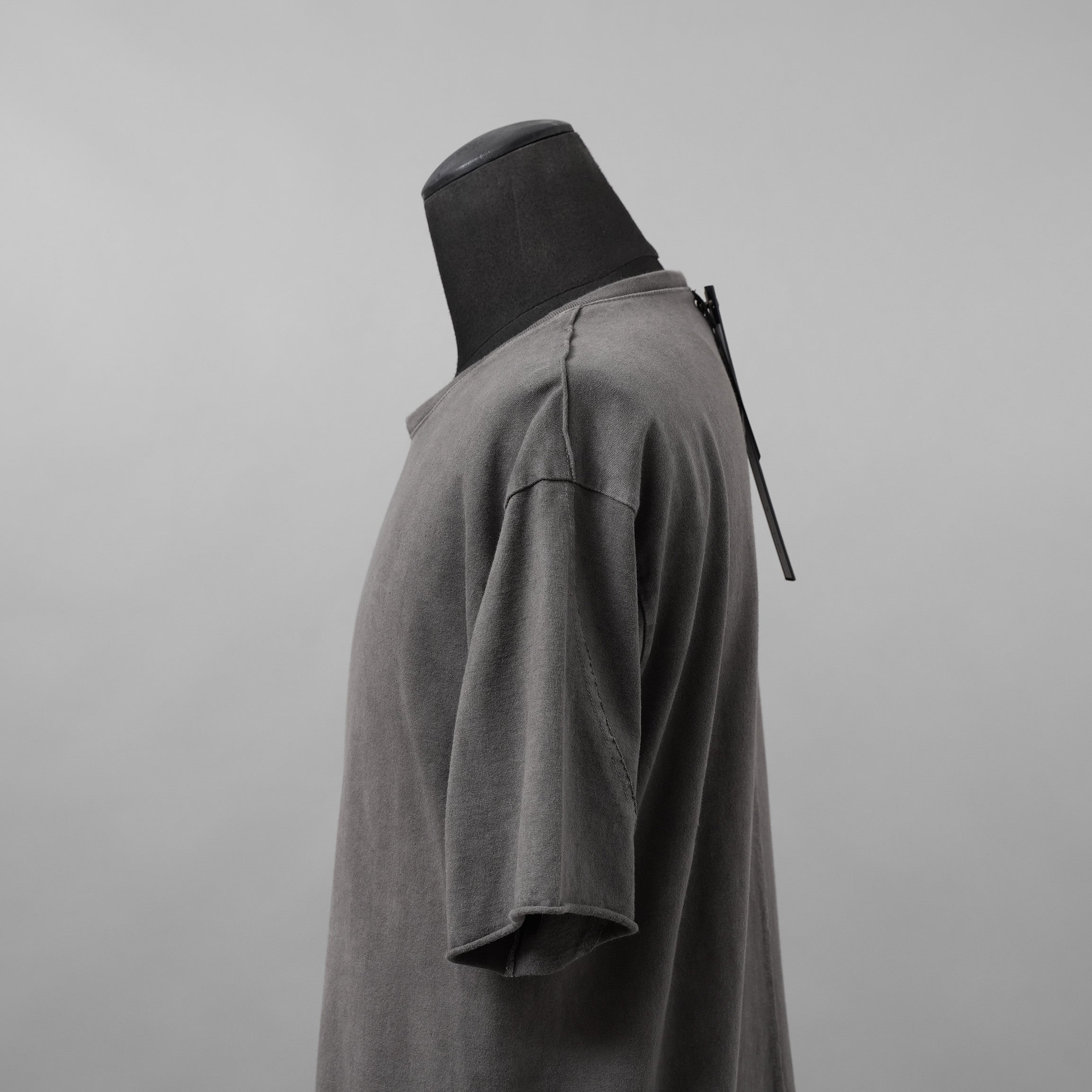 wjk ダヴルジェイケイ / 美品 24SS wide cut-off crew-neck S-S 半袖Tシャツ/ 7327 js01d / size M (GRAY)