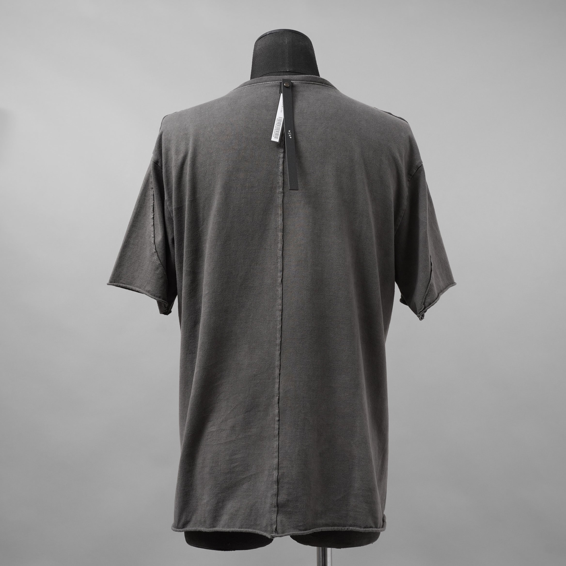 wjk ダヴルジェイケイ / 美品 24SS wide cut-off crew-neck S-S 半袖Tシャツ/ 7327 js01d / size M (GRAY)
