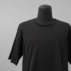 wjk ダヴルジェイケイ / 24 wide cut-off crew-neck S-S Tシャツ/ 7327 js01d / size M (BLACK)