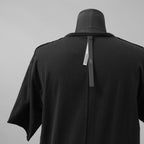 wjk ダヴルジェイケイ / 24 wide cut-off crew-neck S-S Tシャツ/ 7327 js01d / size M (BLACK)