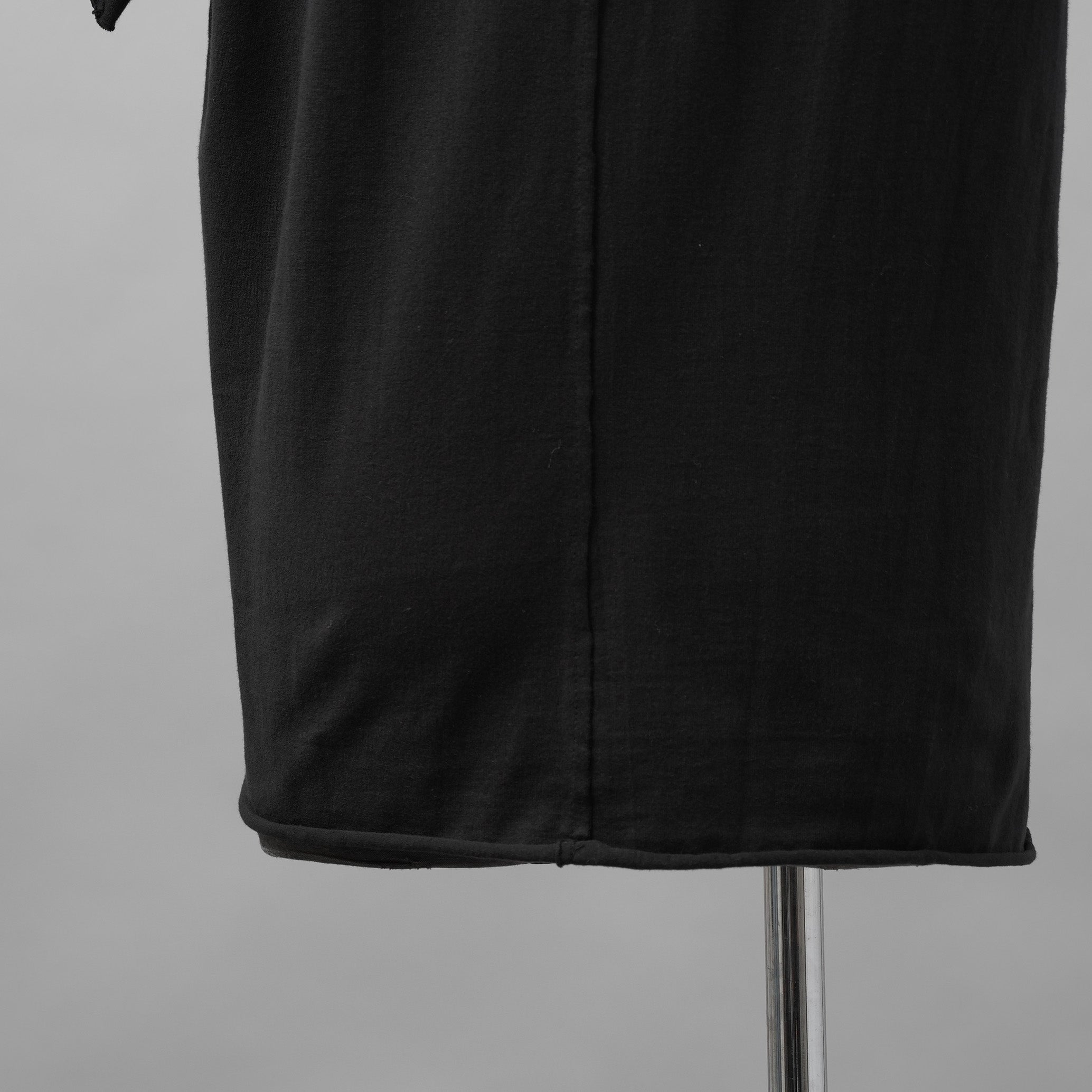 wjk ダヴルジェイケイ / 24 wide cut-off crew-neck S-S Tシャツ/ 7327 js01d / size M (BLACK)