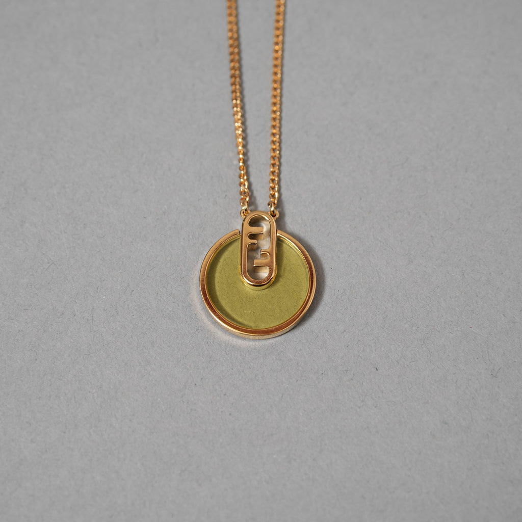 FENDI フェンディ / O'Lock オーロックネックレス / MV5221 / GOLD×YELLOW アクセサリー