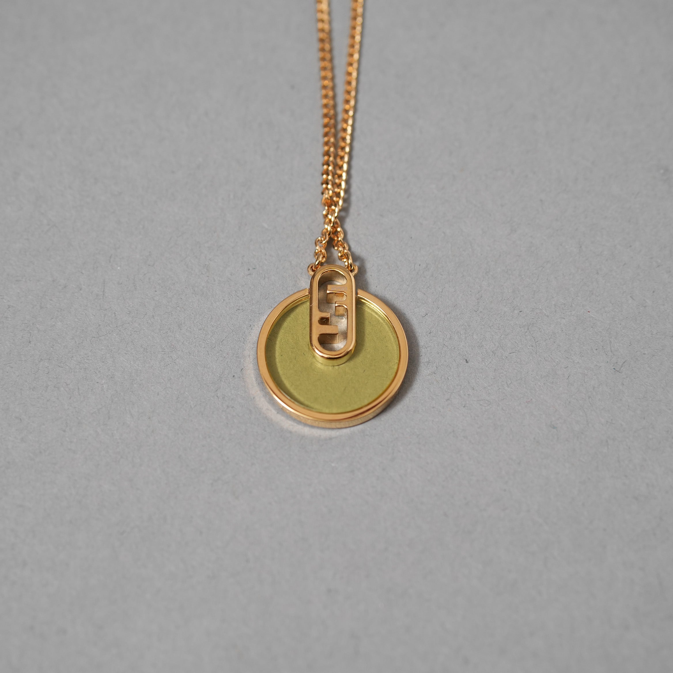 FENDI フェンディ / O'Lock オーロックネックレス / MV5221 / GOLD×YELLOW アクセサリー