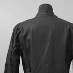希少 LEON EMANUEL BLANCK レオン エマニュエル ブランク / 美品 FORCED SHORT BLAZER コーティング デニム ジャケット / size 46 (BLACK)